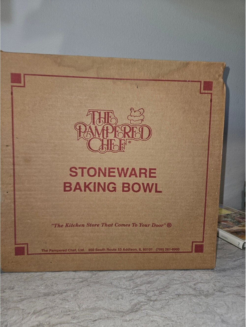 The Pampered Chef Stoneware Baking Bowl - Cream